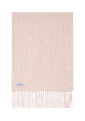 Burberry B Charm fringed scarf - Pink
