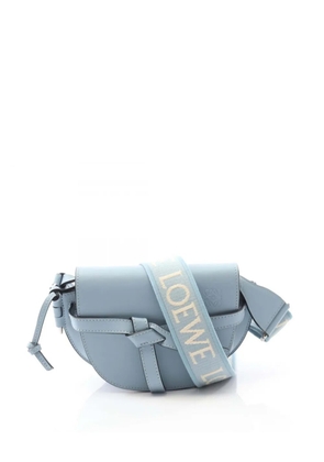Loewe Pre-Owned 2010-2025 Mini Leather Gate Dual Bag shoulder bag - Blue