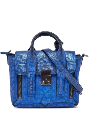 3.1 Phillip Lim pre-owned Pashli textured leather satchel bag - Blue