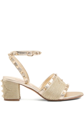 Valentino Garavani 60mm Rockstud sandals - Gold