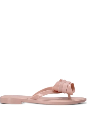 Melissa Slim V bow-embellished flip flops - Pink
