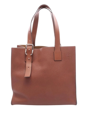 Loewe Pre-Owned 2010-2025 Leather Buckle tote bag - Brown