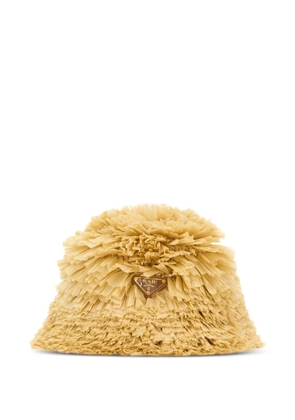 Prada textured bucket hat - Neutrals