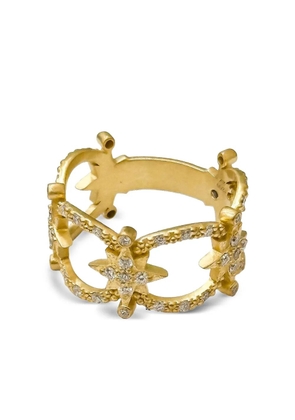 COOMI yellow gold diamond ring