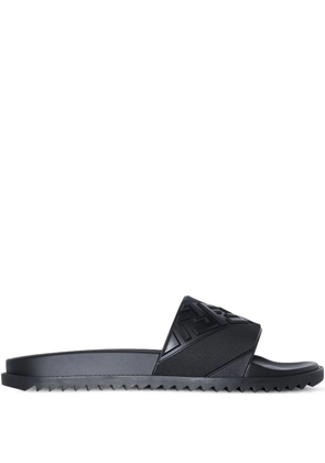 FENDI FF-embossed slides - Black
