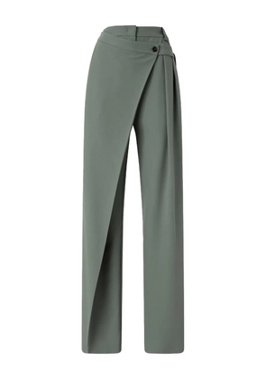PINKO wrap-front pleated trousers - Green