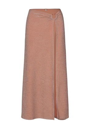 Johanna Ortiz Nuevo Destino slit long skirt - Pink