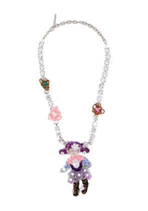 SHUSHU/TONG x Yvmin doll-pendant necklace - Silver