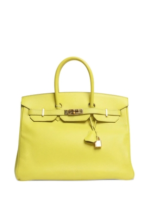 Hermès Pre-Owned Birkin 35 leather tote bag - Yellow