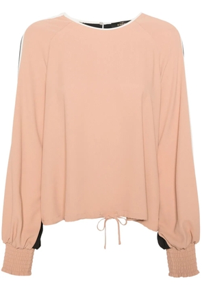 TWINSET colour-block crepe blouse - Neutrals