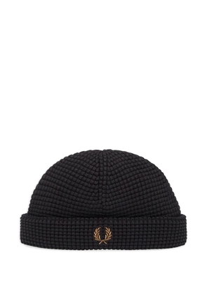 Fred Perry waffle beanie - Black
