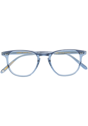 Garrett Leight Brooks transparent-frame glasses - Blue