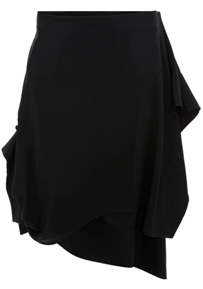JW Anderson gathered detail asymmetric skirt - Black