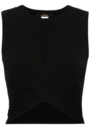 TWINSET crossover sleeveless top - Black