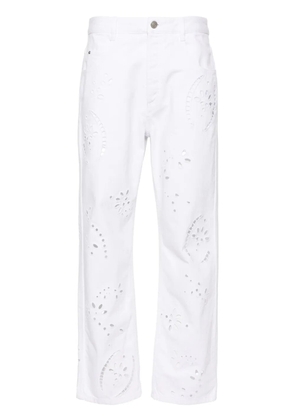 ISABEL MARANT Irina high-rise straight-leg jeans - White