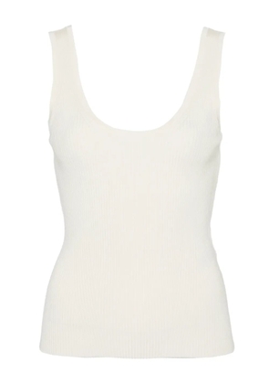 ZIMMERMANN scoop-neck ribbed tank top - Neutrals