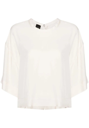 PINKO boat-neck short-sleeve blouse - White