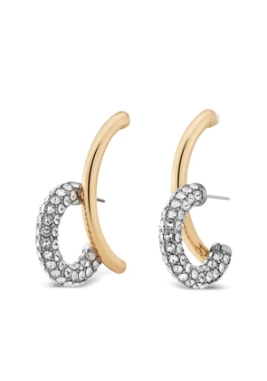 DEMARSON New York Marisa pave crystal curved earrings - Gold