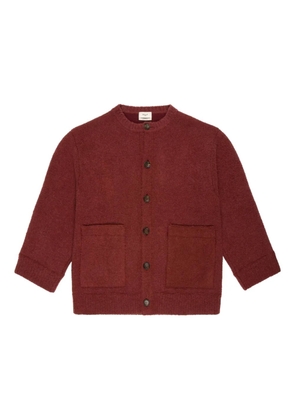 Bally patch-pocket wool cardigan - Red