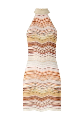 Missoni zigzag-pattern mini dress - Neutrals