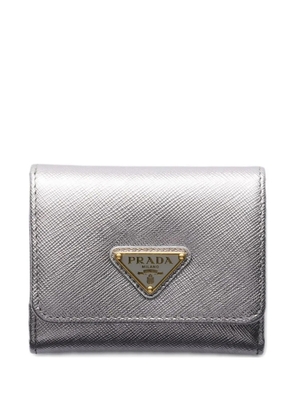 Prada small leather wallet - Silver
