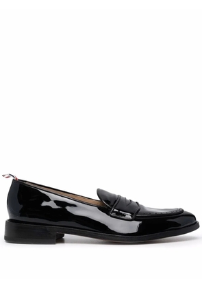 Thom Browne RWB-tag penny loafers - Black