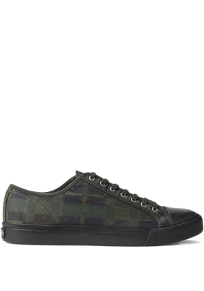 Ralph Lauren RRL plaid lace sneakers - Green
