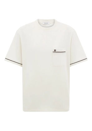 Ferragamo contrasting-trim T-shirt - White