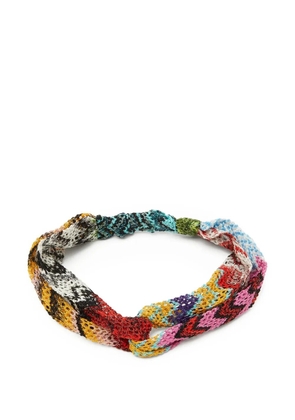 Missoni Pre-Owned twisted lurex headband - Blue