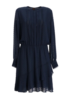 BOSS pleated mini dress - Blue
