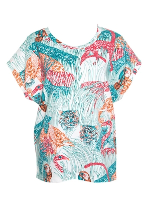 Paul & Joe pre-owned jungle-print T-shirt - White