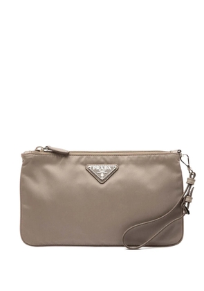 Prada Pre-Owned 2013-2025 Tessuto clutch bag - Brown