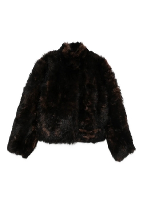 TOTEME Silky Shearling Jacket - Brown