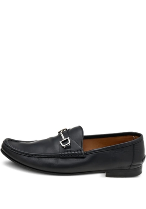 Gucci Pre-Owned Gancini leather loafers - Black