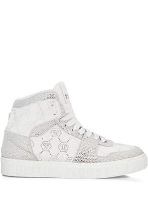 Philipp Plein Carson monogram sneakers - White