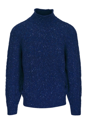 Brunello Cucinelli cable-knit turtleneck sweater - Blue