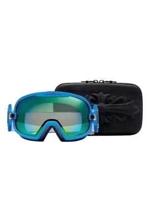 Chrome Hearts Silver Morning ski goggles - Blue