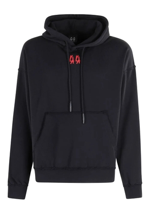 44 LABEL GROUP logo print hoodie sweatshirt - Black