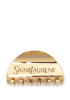 Saint Laurent logo hair clip - Gold