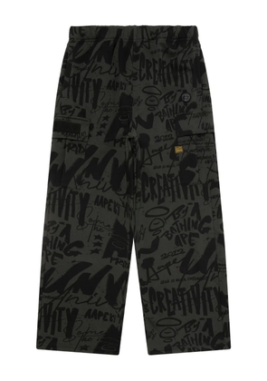 AAPE BY *A BATHING APE® patch print trousers - Grey
