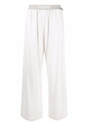 Brunello Cucinelli wide-leg track pants - Neutrals