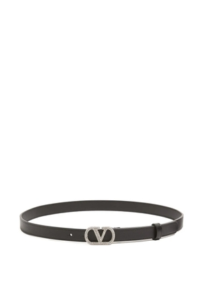 Valentino Garavani VLogo Signature crystal belt - Black