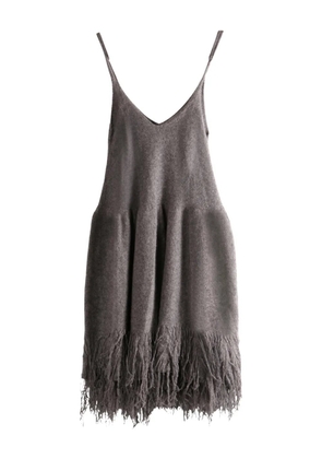 YANGKEHAN fringed dress - Grey