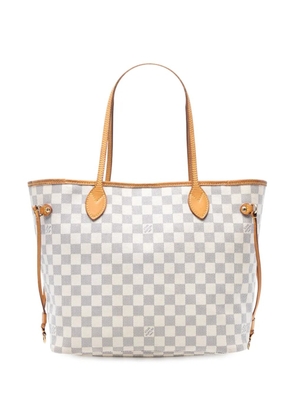 Louis Vuitton Pre-Owned 2013 Damier Azur Neverfull MM tote bag - White