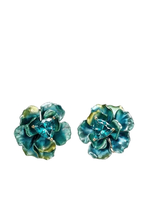 Anabela Chan 18kt Aurora Rose yellow gold stud earrings