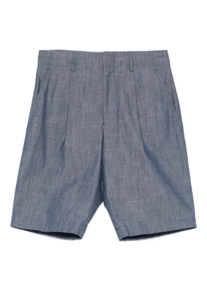 Junya Watanabe Comme des Garçons Pre-Owned 2012 pleated tailored shorts - Blue
