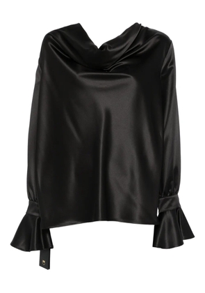 PINKO Filipa cowl-neck long-sleeve blouse - Black