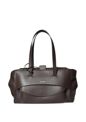HIDESINS logo-print shoulder bag - Brown