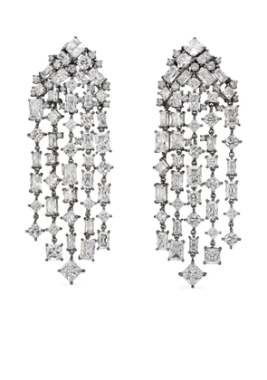 Anabela Chan 18K white gold vermeil/black rhodium vermeil Silver Smoke Cascade earrings