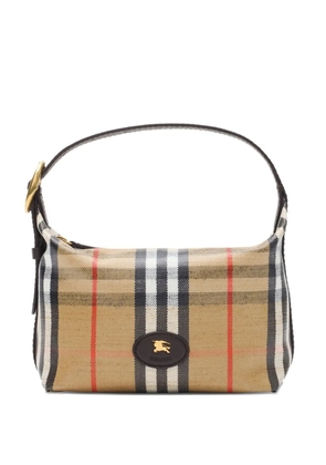 Burberry mini Highlands checked tote bag - Neutrals